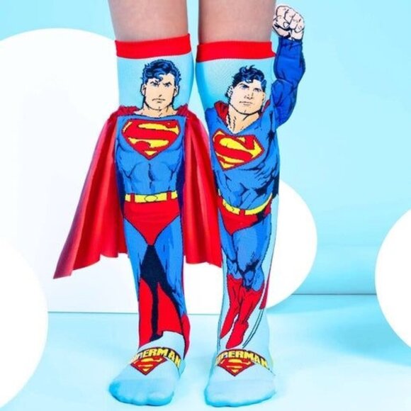 MADMIA SUPERMAN SOCKS: Toddler Age 3 - 5 - Picture 1 of 1